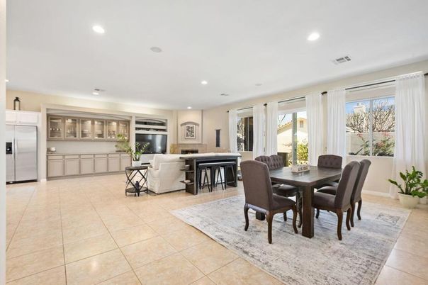 Dining room, Interior, Living room, Recessed Lighting