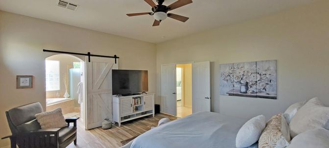 Bedroom, Interior, Wood Texture Flooring