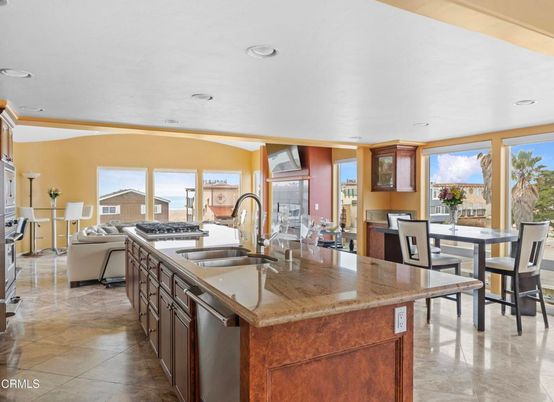 Dining room, Interior, Kitchen, Living room, Recessed Lighting, Stainless Steel Appliances