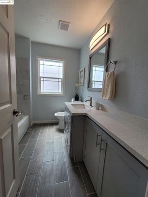 Bathroom, Dual Sink Vanities, Interior, Wood Texture Flooring