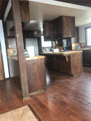 Interior, Kitchen, Wood Texture Flooring