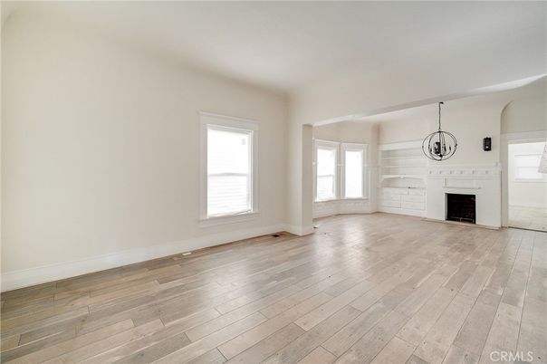 Empty room, Fireplace, Interior, Wood Texture Flooring
