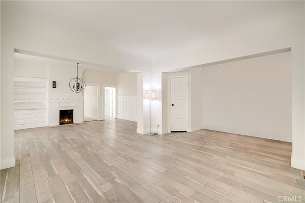 Empty room, Fireplace, Interior, Wood Texture Flooring