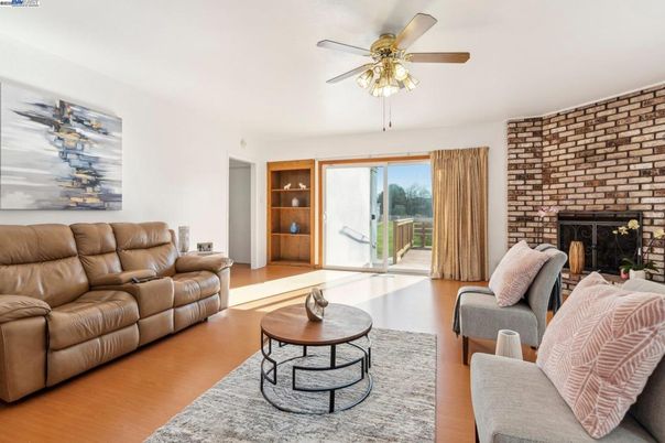 Fireplace, Interior, Living room, Stone Walls, Wood Texture Flooring