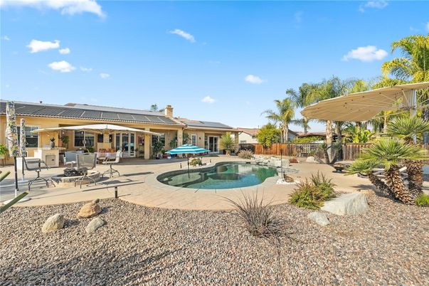 Exterior, Pool, Solar Panels