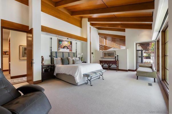 Bedroom, Interior, Wooden Beams