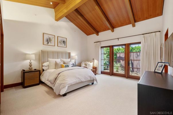 Bedroom, Interior, Recessed Lighting, Wooden Beams, Wooden Ceilings