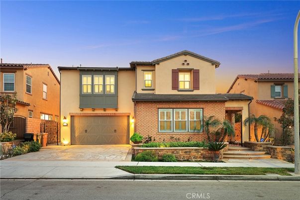 Attached, Exterior, Facade, Brick Facade, Mediterranean