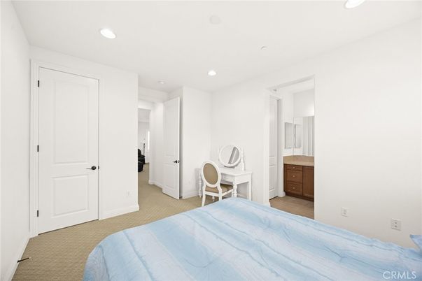 Bedroom, Interior, Recessed Lighting