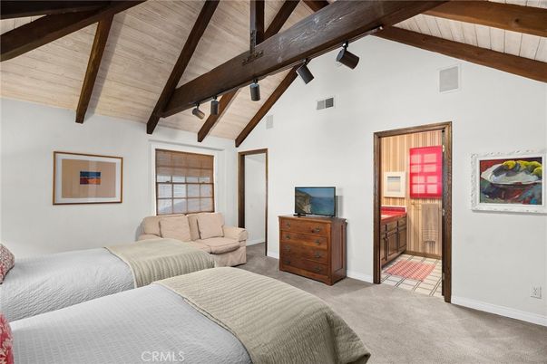Bedroom, Interior, Wooden Beams, Wooden Ceilings
