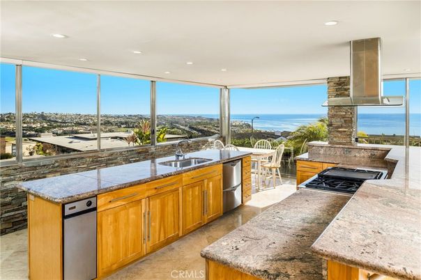 Interior, Kitchen, Recessed Lighting, Stainless Steel Appliances, Water