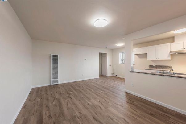Empty room, Interior, Kitchen, Wood Texture Flooring