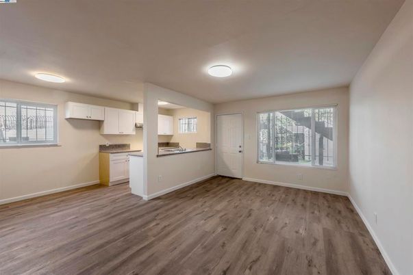Empty room, Interior, Kitchen, Wood Texture Flooring