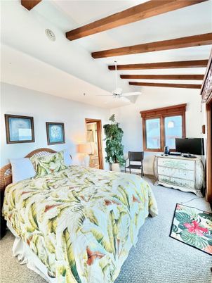 Bedroom, Interior, Wooden Beams