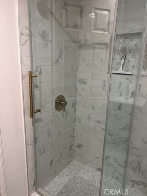 Bathroom, Glass Shower, Interior, Marble Walls