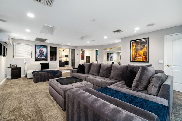Interior, Living room, Recessed Lighting