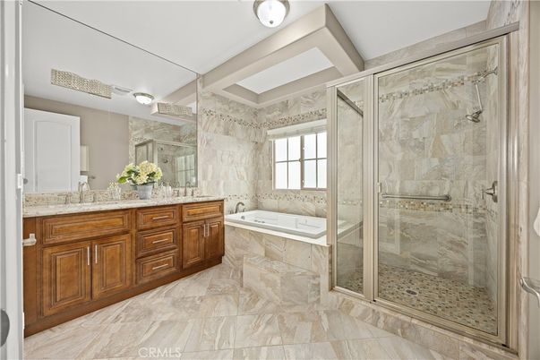 Bathroom, Dual Sink Vanities, Glass Shower, Interior