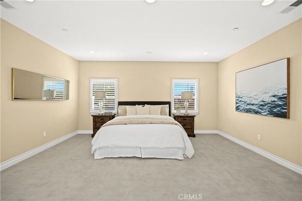 Bedroom, Interior, Recessed Lighting