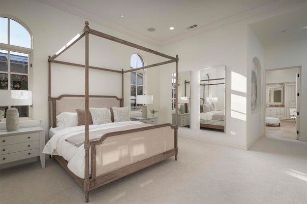 Bedroom, Interior, Recessed Lighting