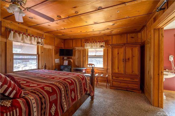 Bedroom, Interior, Wooden Ceilings, Wooden Walls