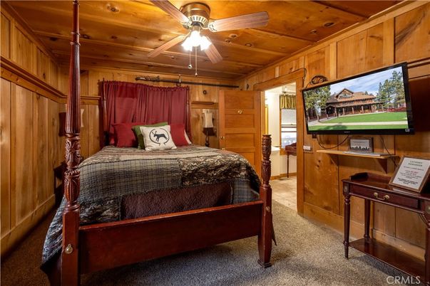 Bedroom, Interior, Wooden Ceilings, Wooden Walls