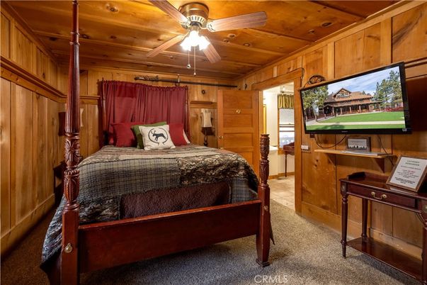 Bedroom, Interior, Wooden Ceilings, Wooden Walls