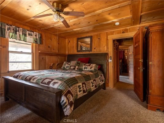 Bedroom, Interior, Wooden Ceilings, Wooden Walls