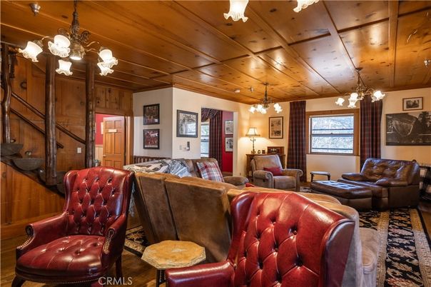 Chandelier, Interior, Living room, Wooden Ceilings, Wood Texture Flooring, Wooden Walls