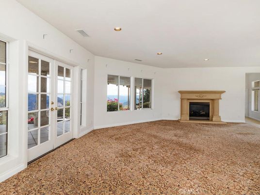 Empty room, Fireplace, Interior, Recessed Lighting