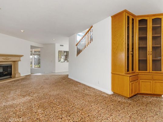 Empty room, Fireplace, Interior, Recessed Lighting