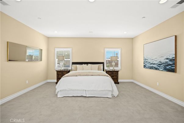Bedroom, Interior, Recessed Lighting