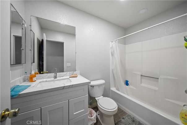 Bathroom, Interior, Recessed Lighting, Wood Texture Flooring