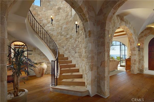 Interior, Stone Walls, Water, Wood Texture Flooring