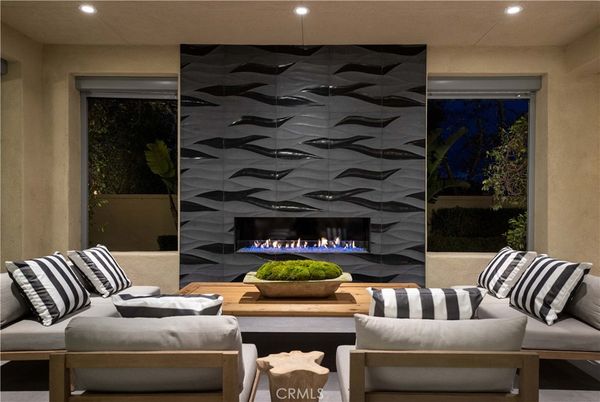 Fireplace, Interior, Living room, Recessed Lighting