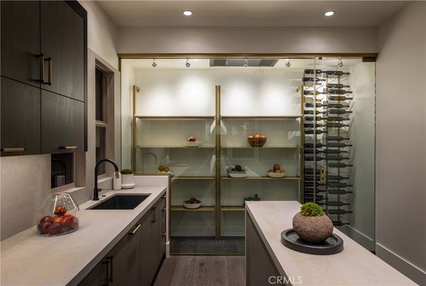 Interior, Recessed Lighting, Wine Storage, Wood Texture Flooring