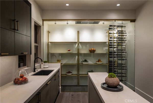 Interior, Recessed Lighting, Wine Storage, Wood Texture Flooring