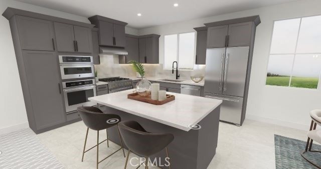 Interior, Kitchen, Recessed Lighting, Stainless Steel Appliances
