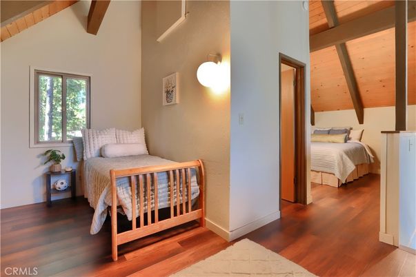 Bedroom, Interior, Wooden Beams, Wooden Ceilings, Wood Texture Flooring