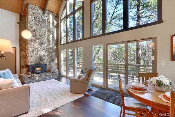 Dining room, Fireplace, Interior, Living room, Stone Walls, Sun Room, Wooden Beams, Wooden Ceilings, Wood Texture Flooring