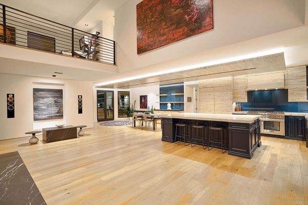 Dining room, Interior, Kitchen, Recessed Lighting, Wood Texture Flooring