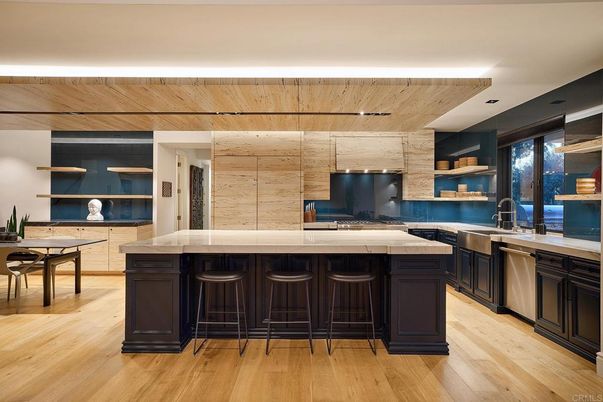Interior, Kitchen, Wood Texture Flooring