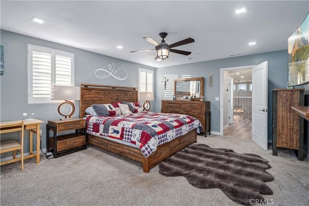 Bedroom, Interior, Recessed Lighting
