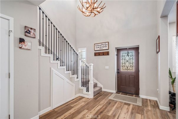 Chandelier, Interior, Wood Texture Flooring