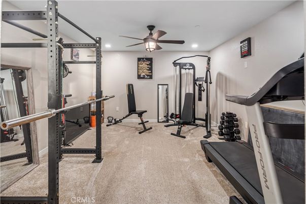 Fitness Equipment, Interior, Recessed Lighting