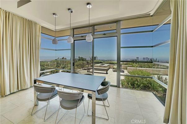 Dining room, Interior, Pendant Lights, Sun Room, Water