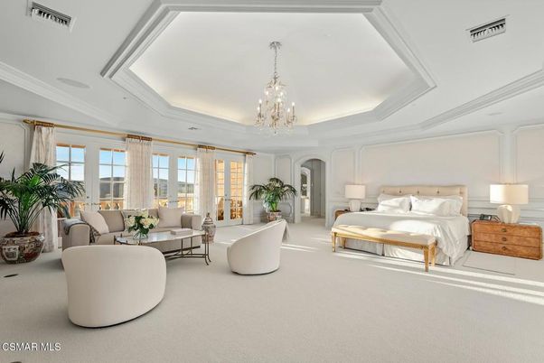 Bedroom, Chandelier, Interior