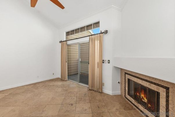 Empty room, Fireplace, Interior