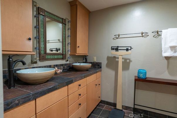 Bathroom, Dual Sink Vanities, Interior, Tile Countertops