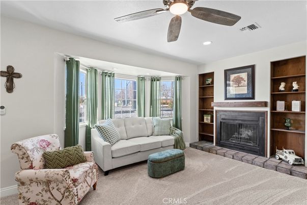 Fireplace, Interior, Living room, Recessed Lighting