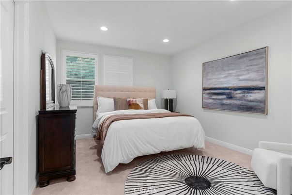 Bedroom, Interior, Recessed Lighting